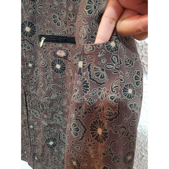 NWT DICKIES Ellis Floral Print Duck Brown Canvas Cropped Jacket Sz 2XL - Picture 7 of 16